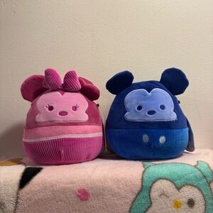 Mickey and Minnie squishmallows NWT 6.5” SET
